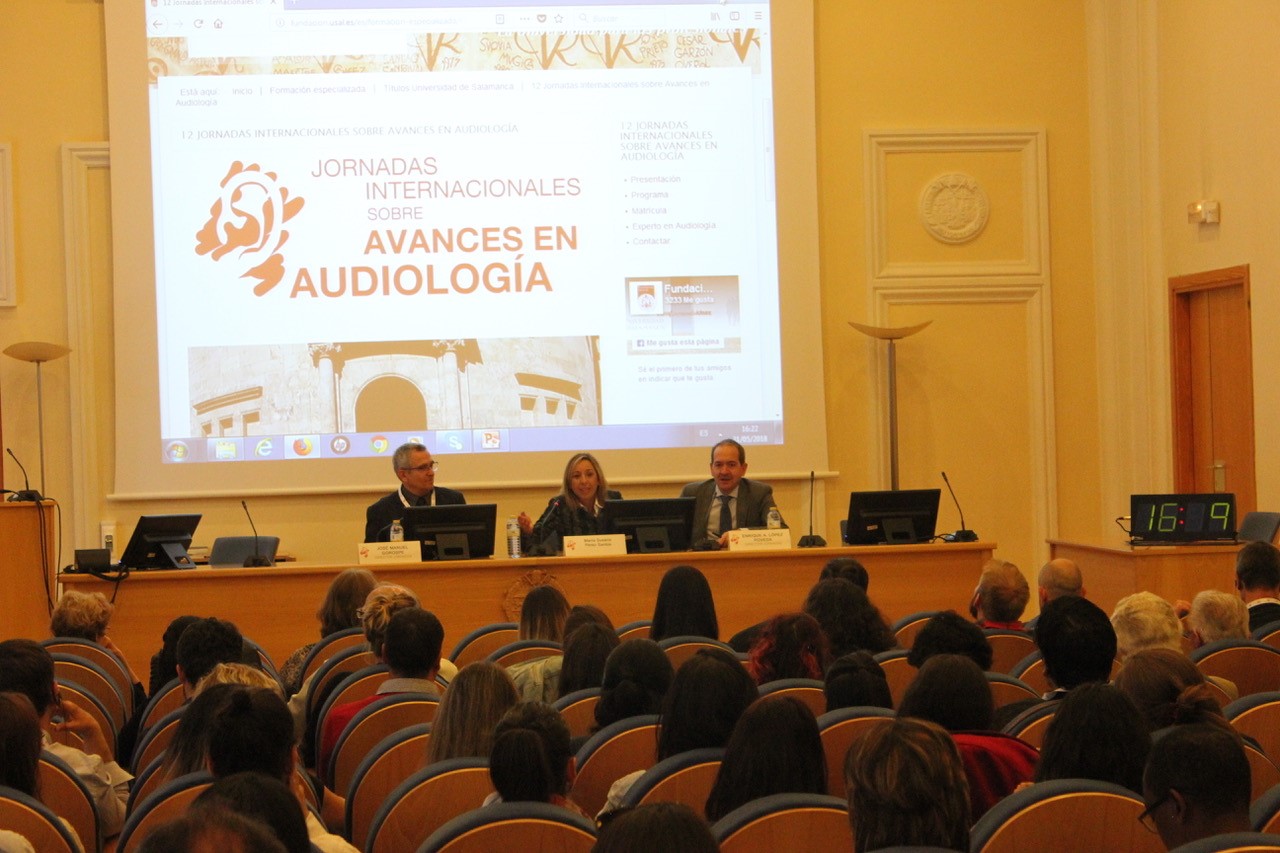 La vicerrectora de Investigación y Transferencia inaugura las XII Jornadas Internacionales sobre Avances en Audiología