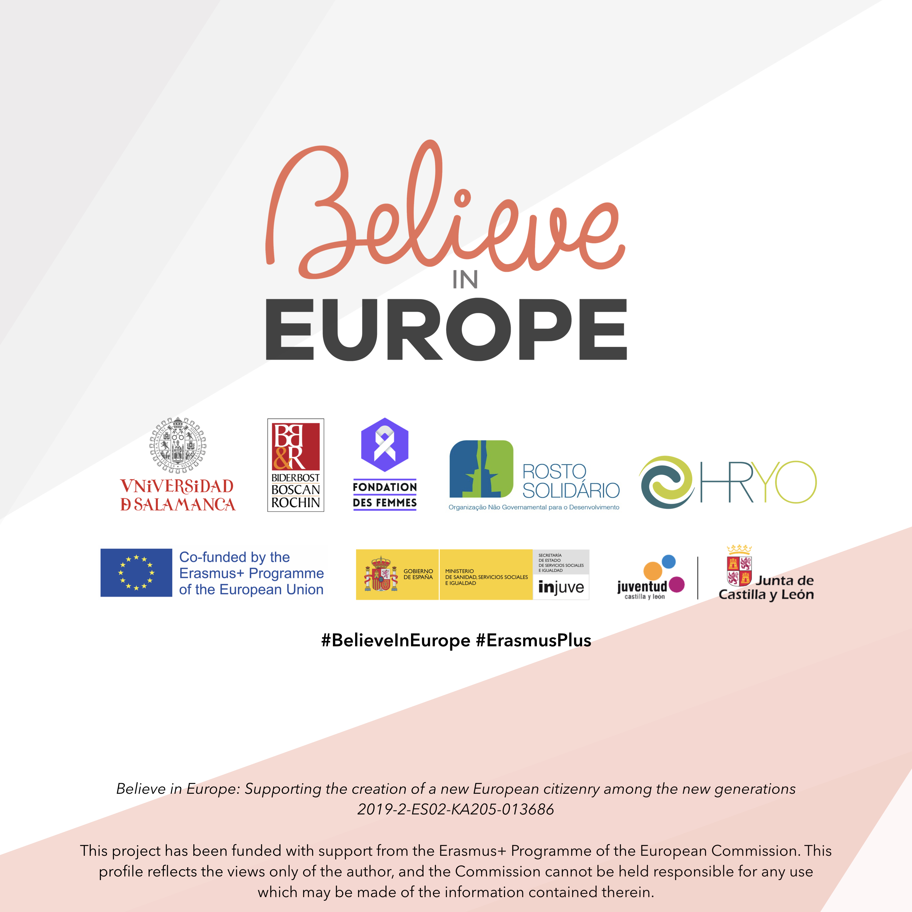 Cartel del juego educativo digital ‘Believe in Europe’