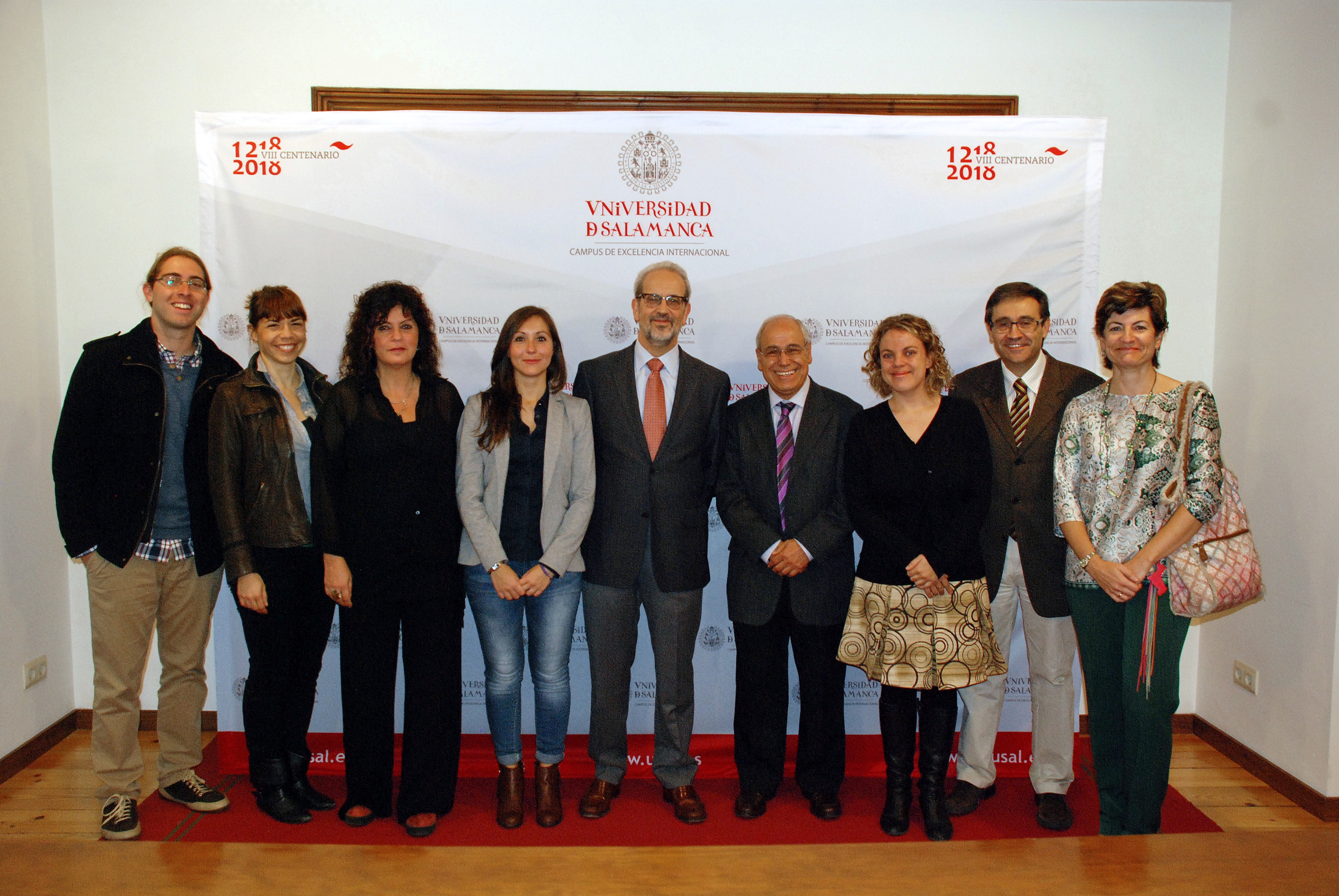 El rector recibe a los investigadores y profesores visitantes internacionales de la Cátedra de Altos Estudios del Español