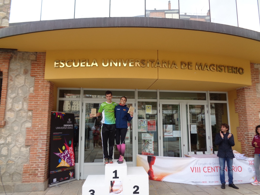 Gema Martín y Daniel Sanz, ganadores del I Circuito de Carreras Populares “VIII Centenario de la Universidad de Salamanca”
