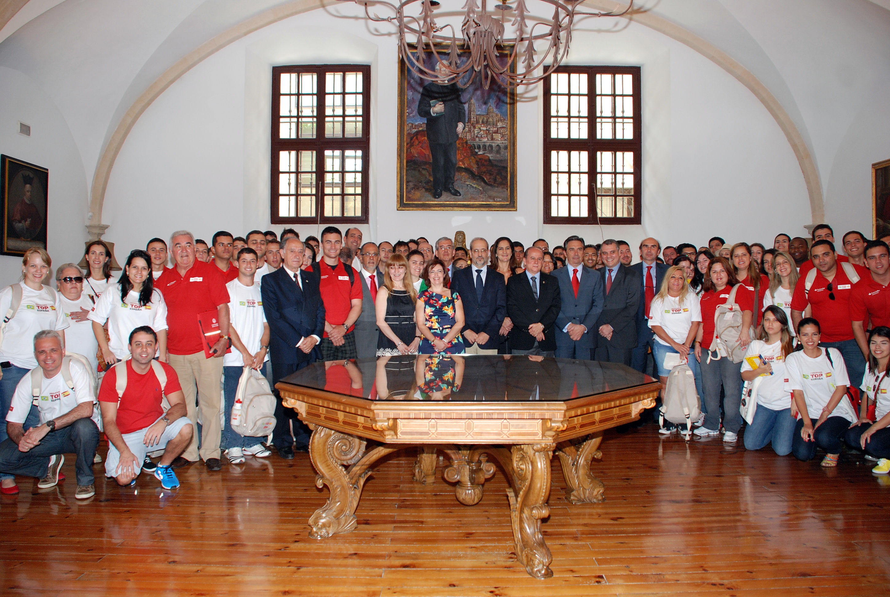 El Rector recibe a los 91 participantes del Programa TOP España Santander Universidades Brasil