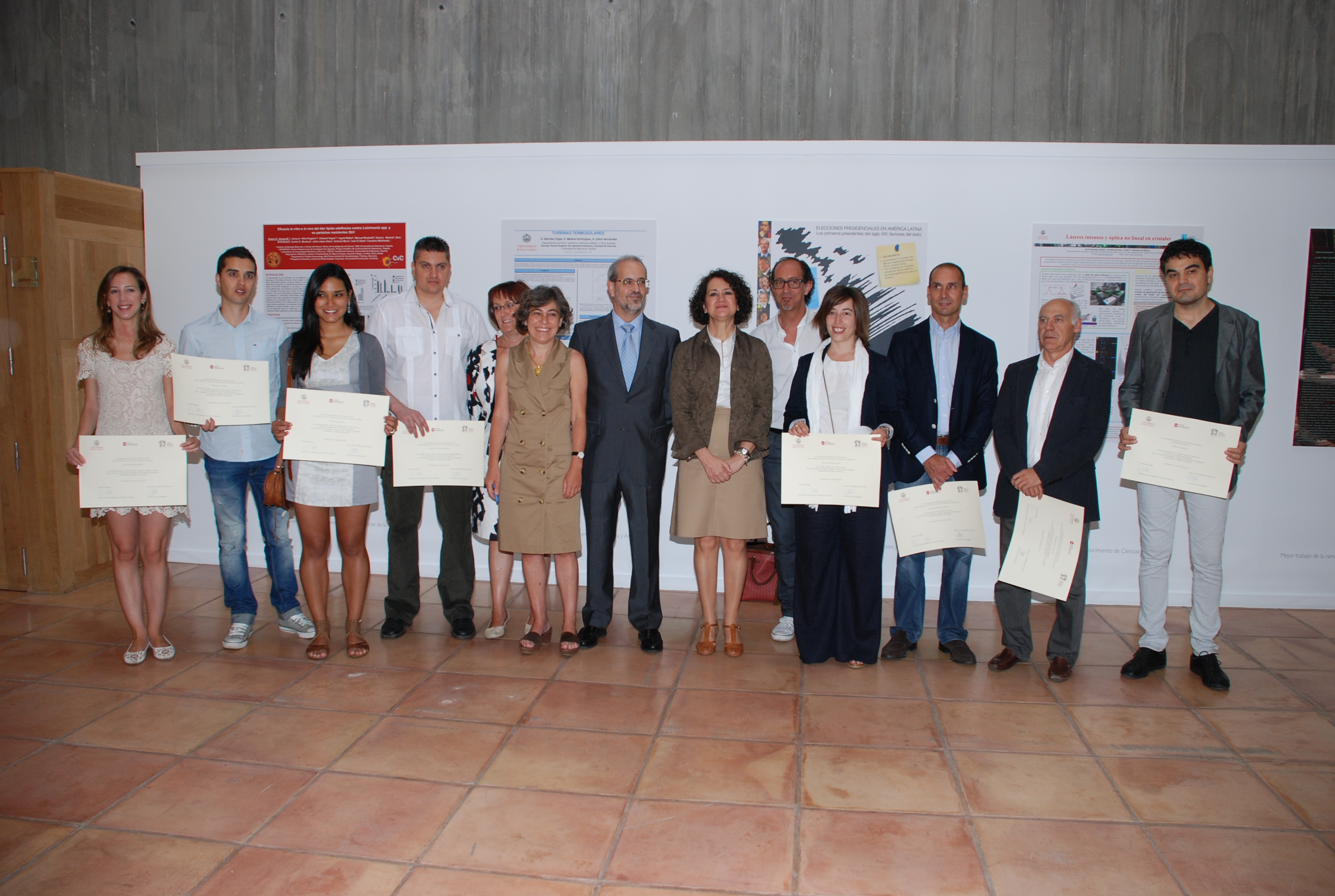 Entrega de Premios e inauguración de la exposición sobre el I Certamen de Divulgación Científica de la Universidad de Salamanca