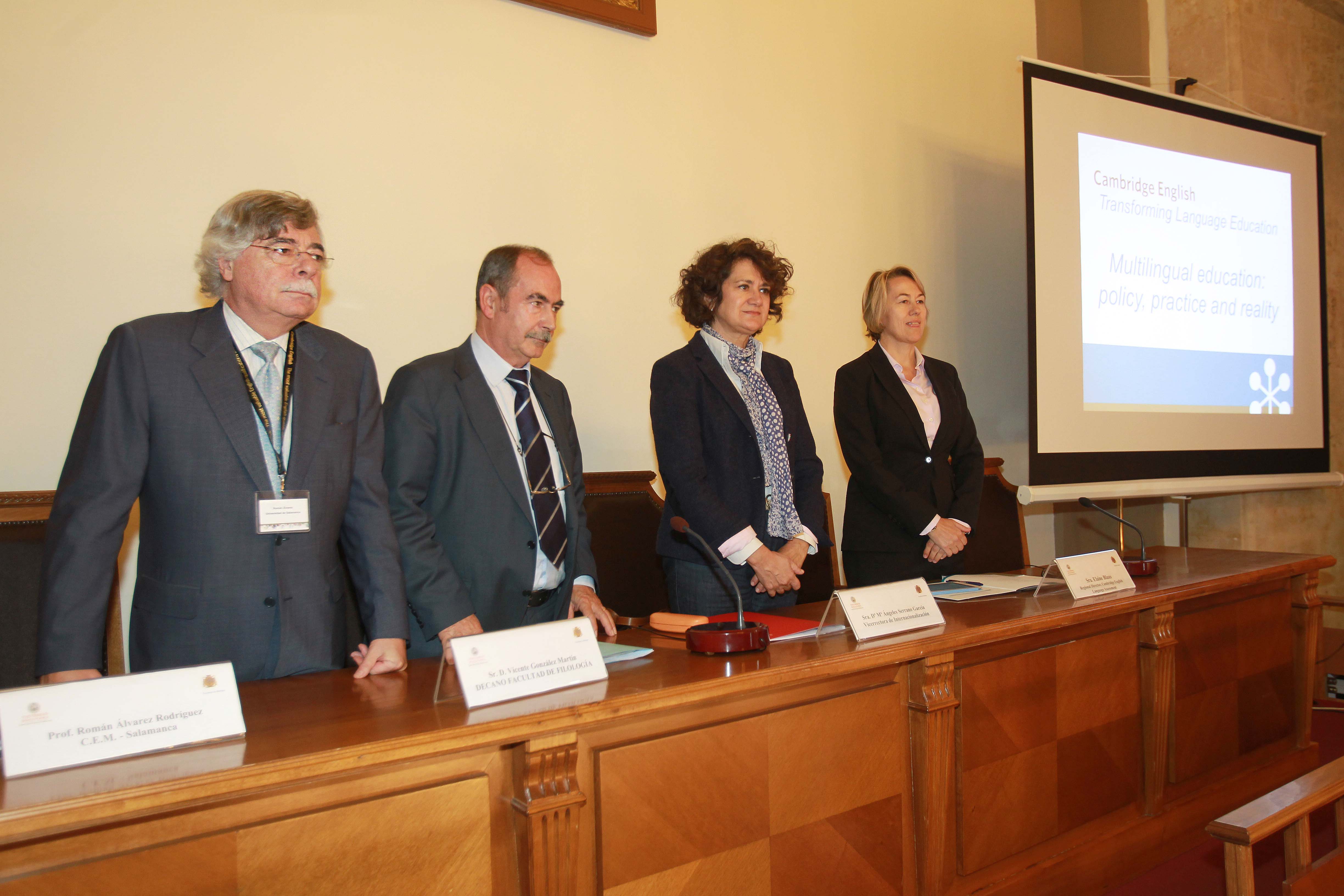 Los ministerios de Educación de Italia y Portugal exponen sus proyectos educativos en materia de bilingüismo en la Universidad de Salamanca