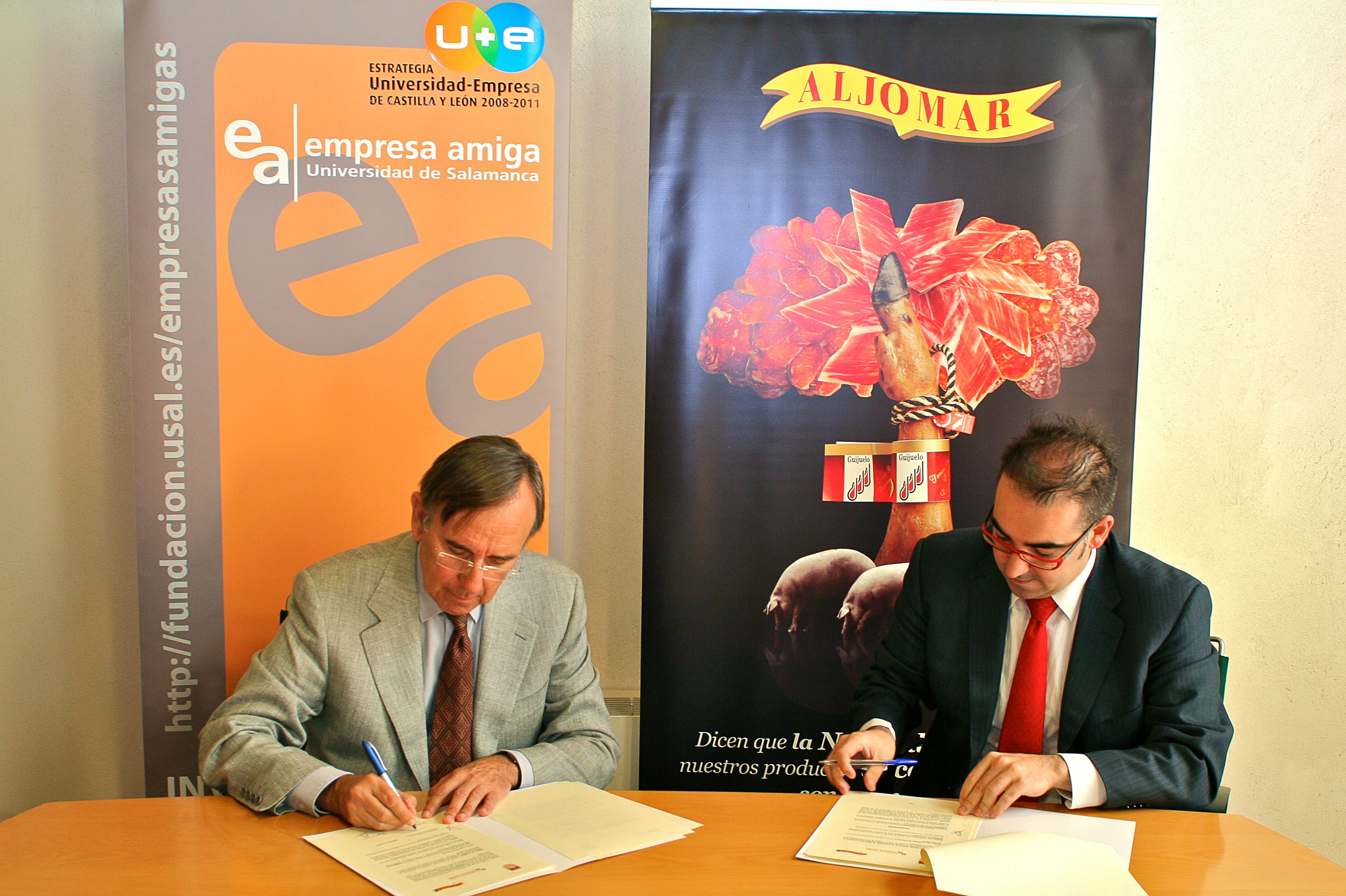 La Fundación General de la Universidad de Salamanca firma un convenio de colaboración con la empresa Aljomar