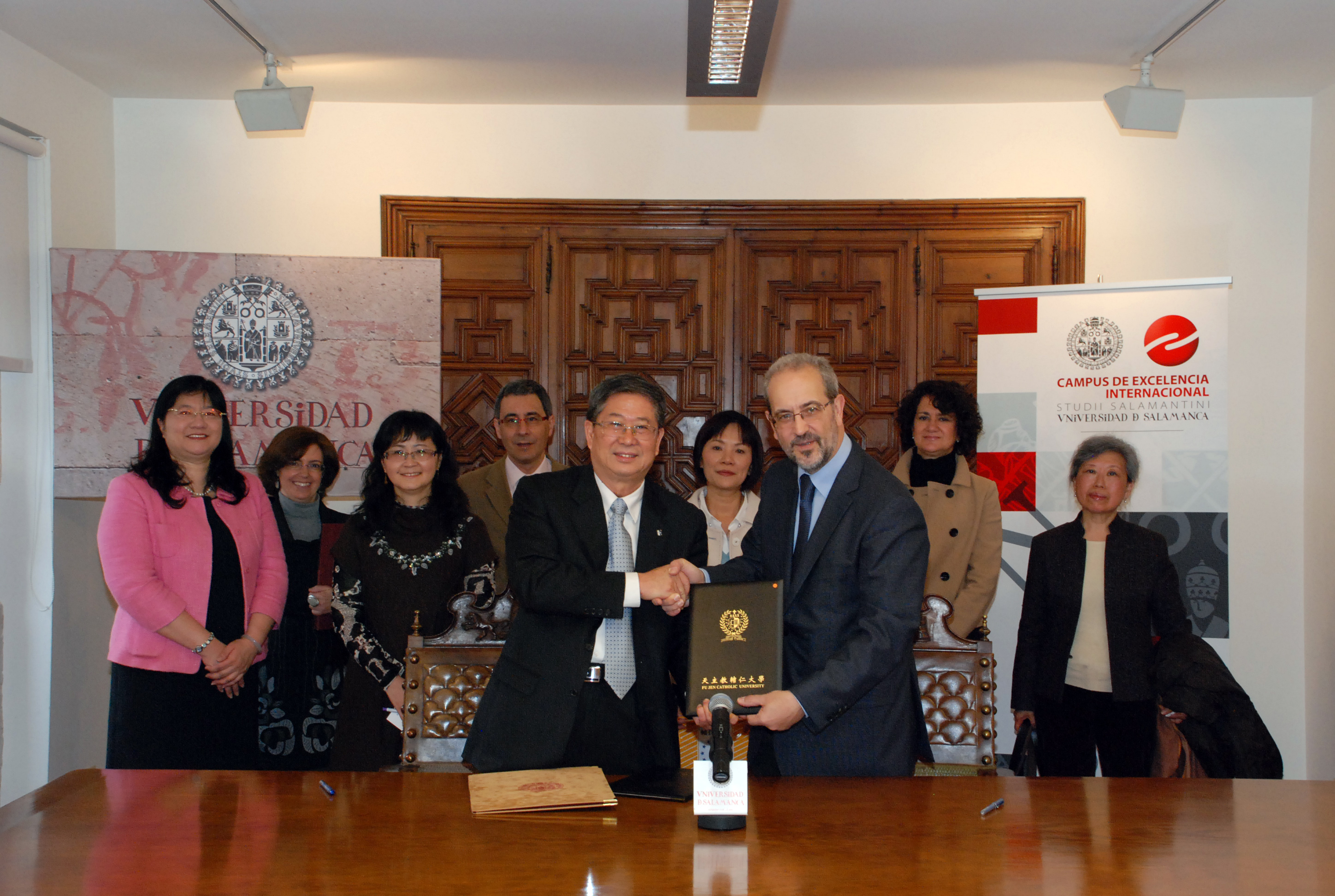 Las universidades de Salamanca y Fu Jen Catholic de Taiwán suscriben un convenio de colaboración académica