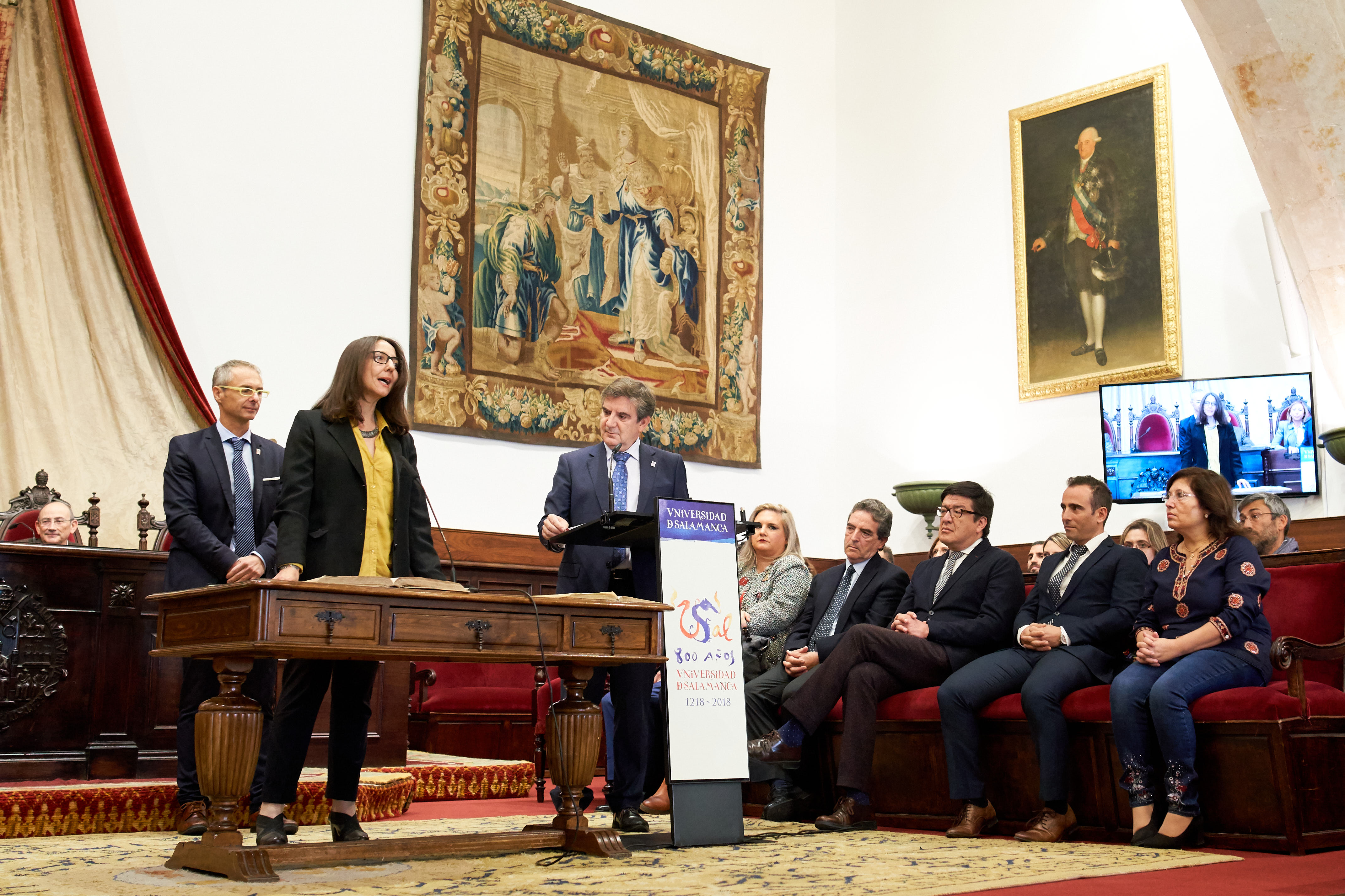 La Universidad de Salamanca celebra un acto de toma de posesión de los nuevos cargos académicos y del personal docente e investigador