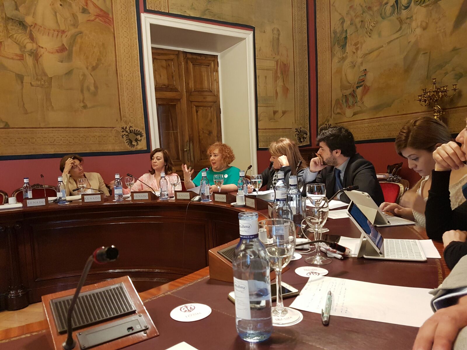 La profesora de la Universidad de Salamanca Marta del Pozo analiza en el Senado once medidas para luchar contra la violencia de género