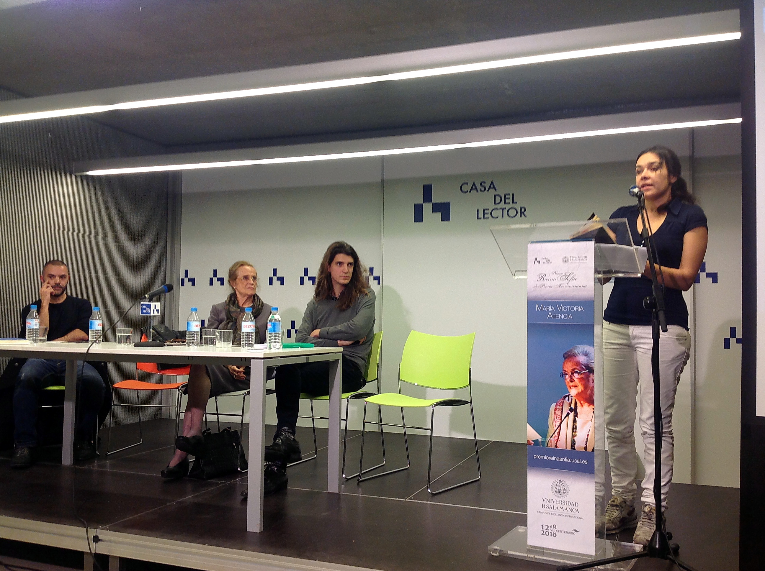 La Universidad de Salamanca reúne en Casa del Lector a tres generaciones de poetas en torno a la obra de María Victoria Atencia, XXIII Premio Reina Sofía de Poesía Iberoamericana