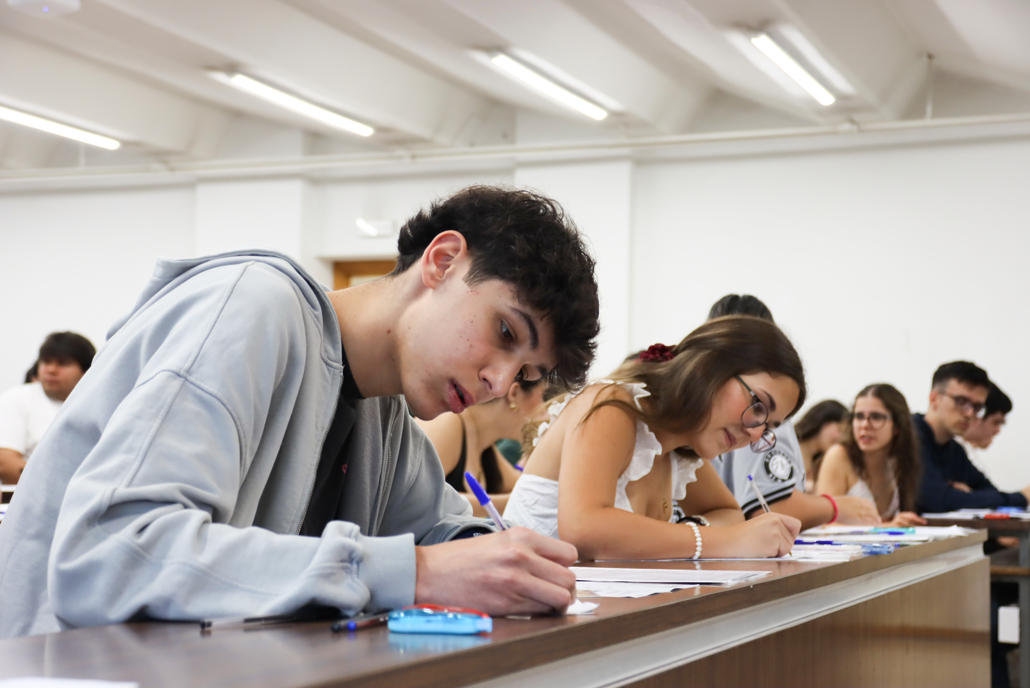 La primera jornada de los exámenes de la PAU en el distrito de la Universidad de Salamanca se inicia con normalidad