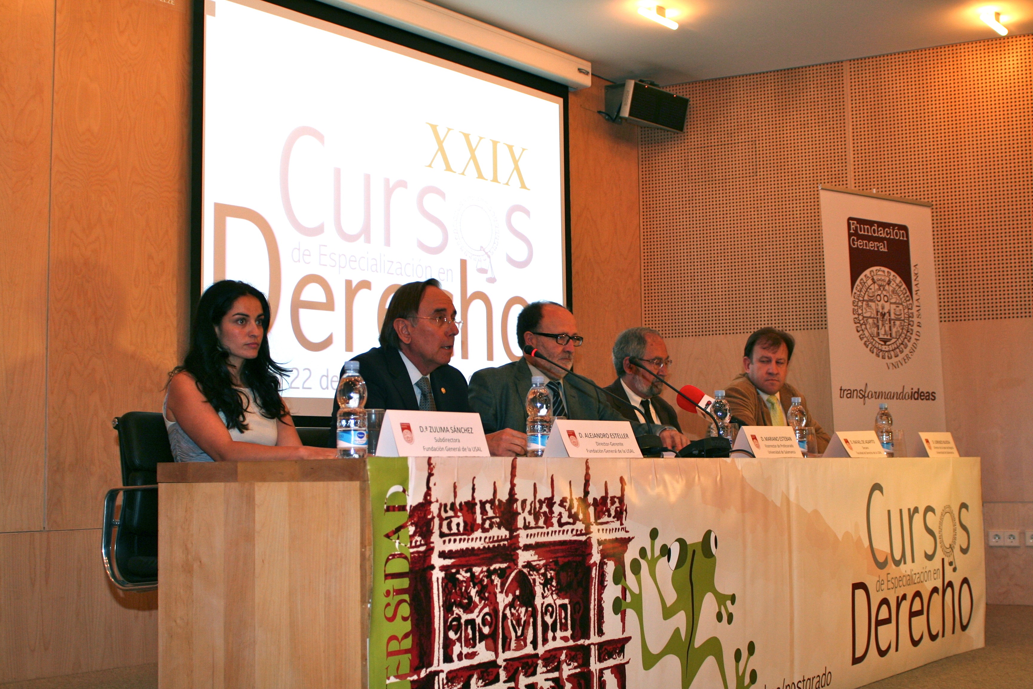 Inauguración de los XXIX Cursos de Especialización en Derecho de la Universidad de Salamanca