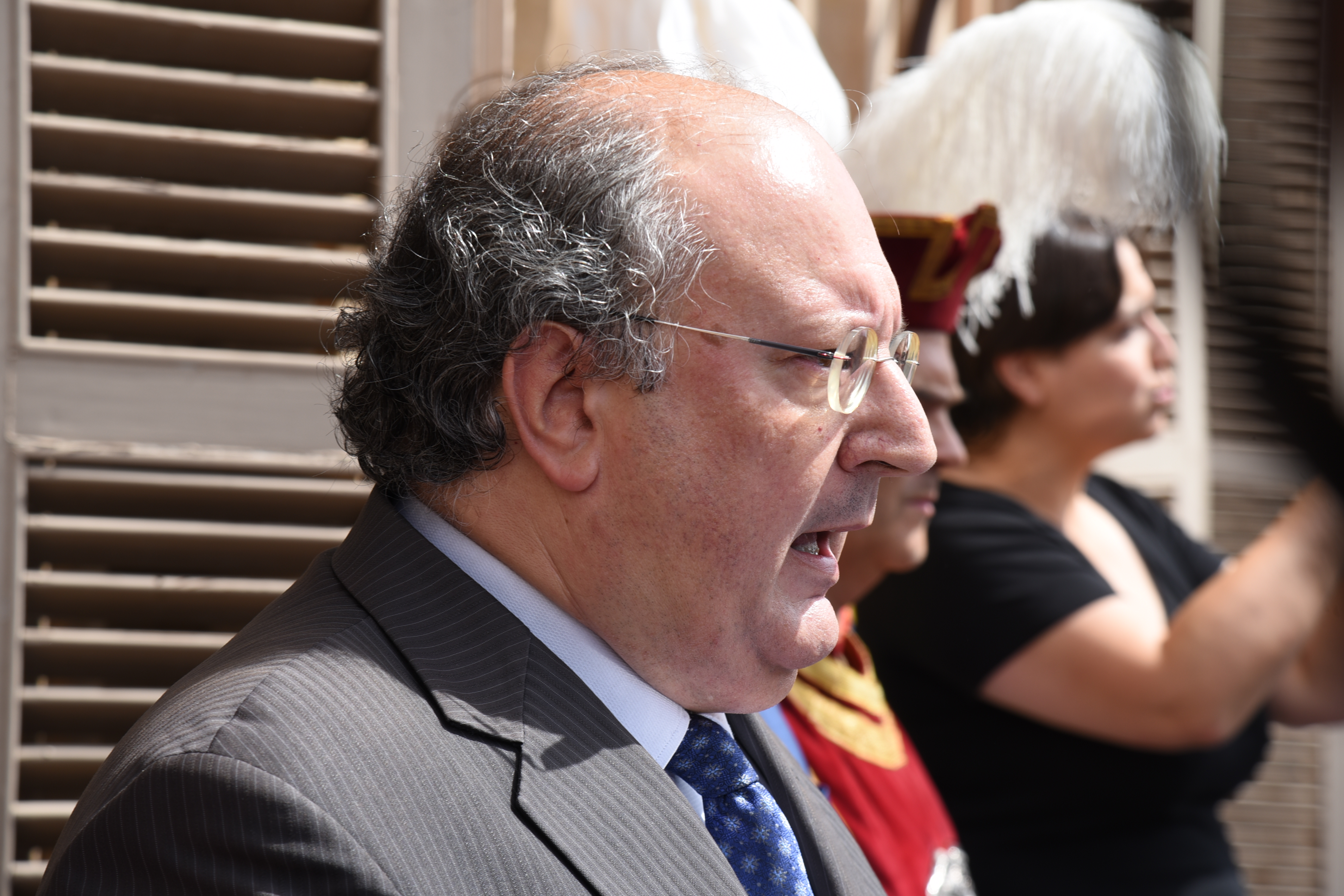 El rector de la Universidad de Salamanca, Ricardo Rivero, pronuncia el pregón de la Festividad de Santa María de la Vega, patrona de Salamanca