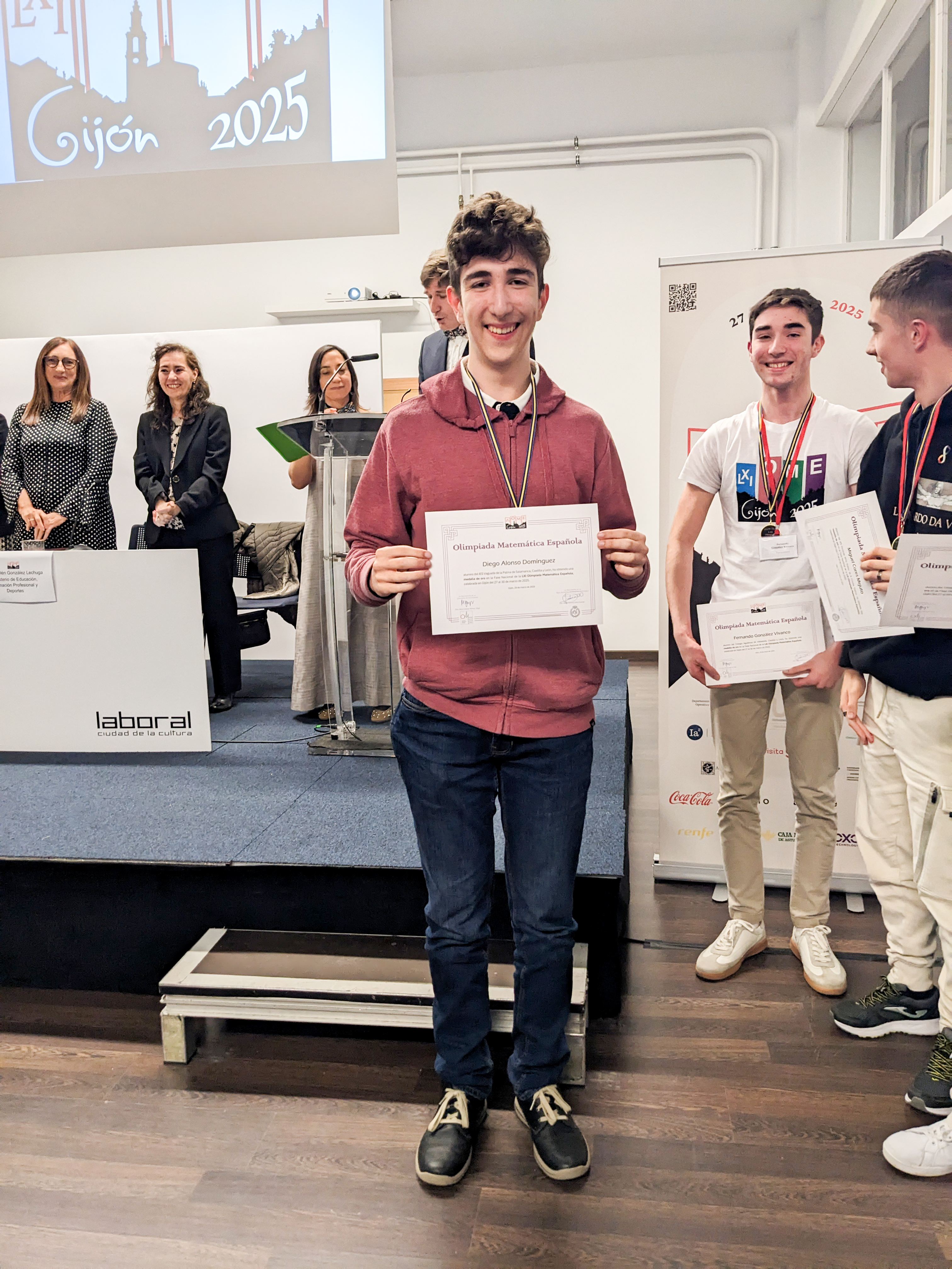 El salmantino Diego Alonso Domínguez, medalla de Oro en la Olimpiada Española de Matemáticas