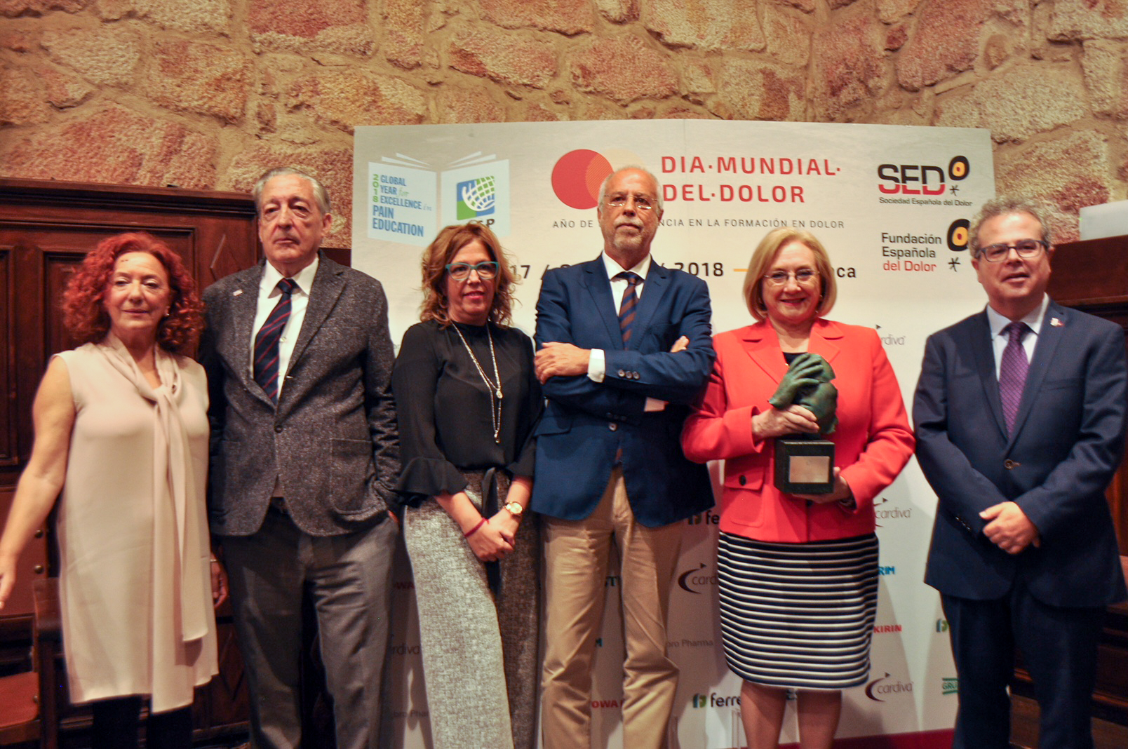 La Universidad de Salamanca recibe el Premio SED de la Sociedad Española del Dolor en reconocimiento al trabajo realizado a través de la Cátedra del Dolor
