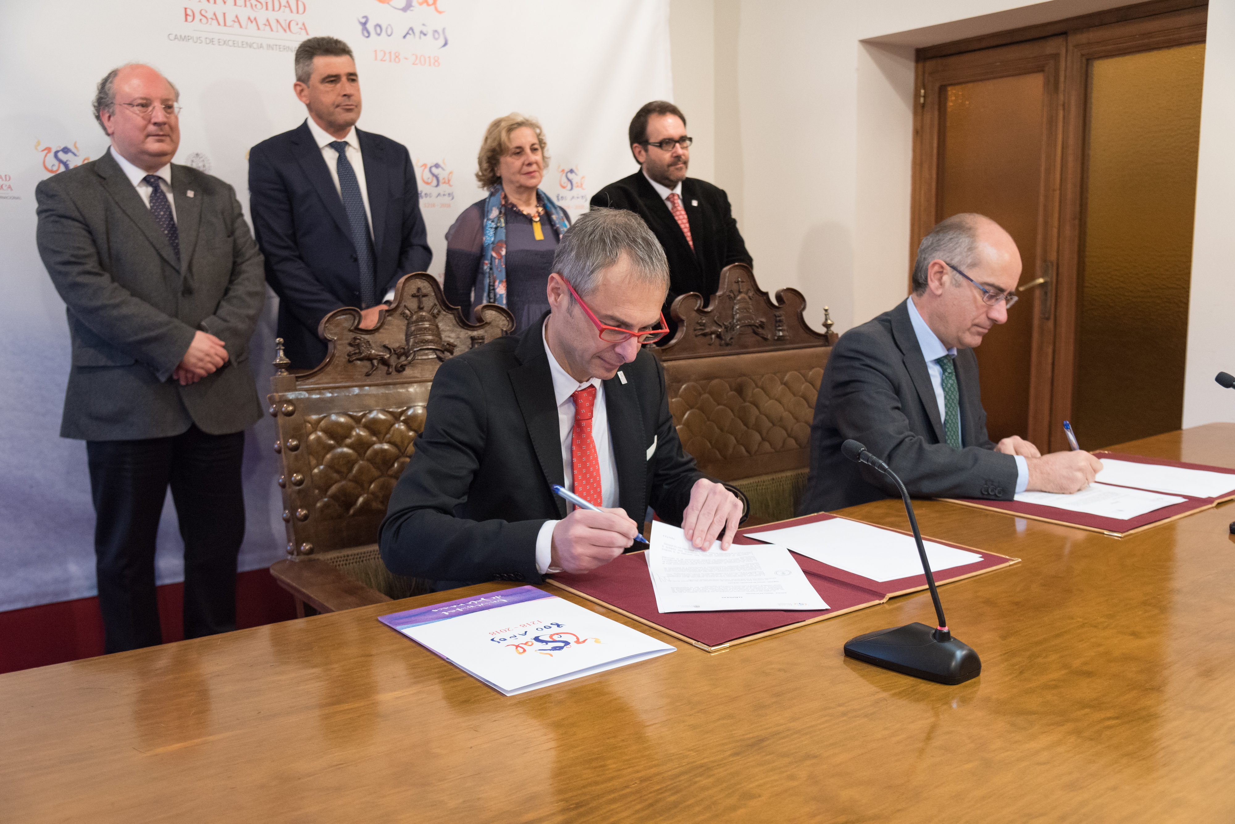 La Universidad de Salamanca y la Diputación Provincial suscriben un protocolo de colaboración con motivo del VIII Centenario 