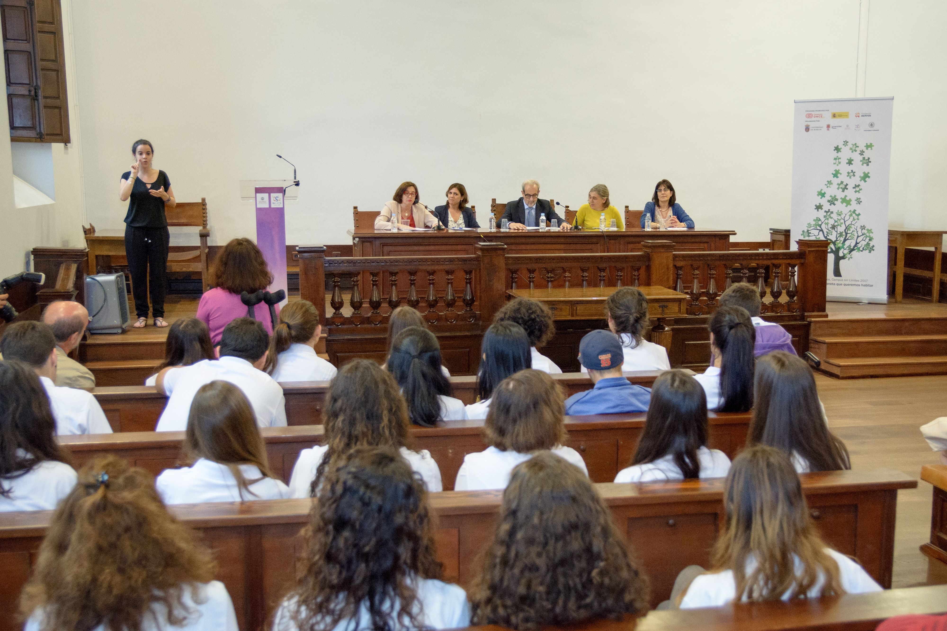 El rector de la Universidad de Salamanca clausura el programa ‘Campus Inclusivos, Campus sin Límites 2017’ 