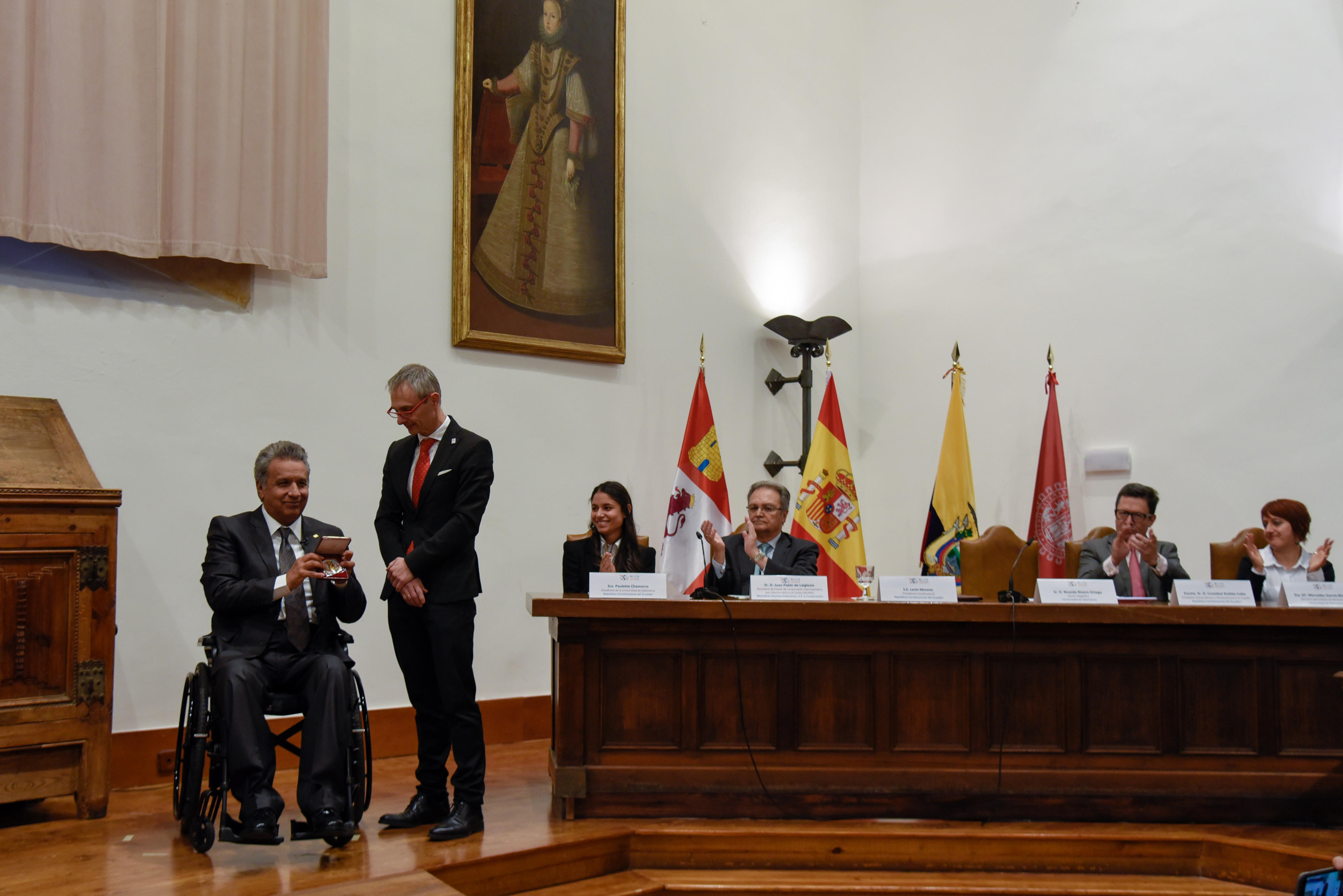 La Universidad de Salamanca entrega la Medalla de la institución al presidente de la República de Ecuador Lenín Moreno