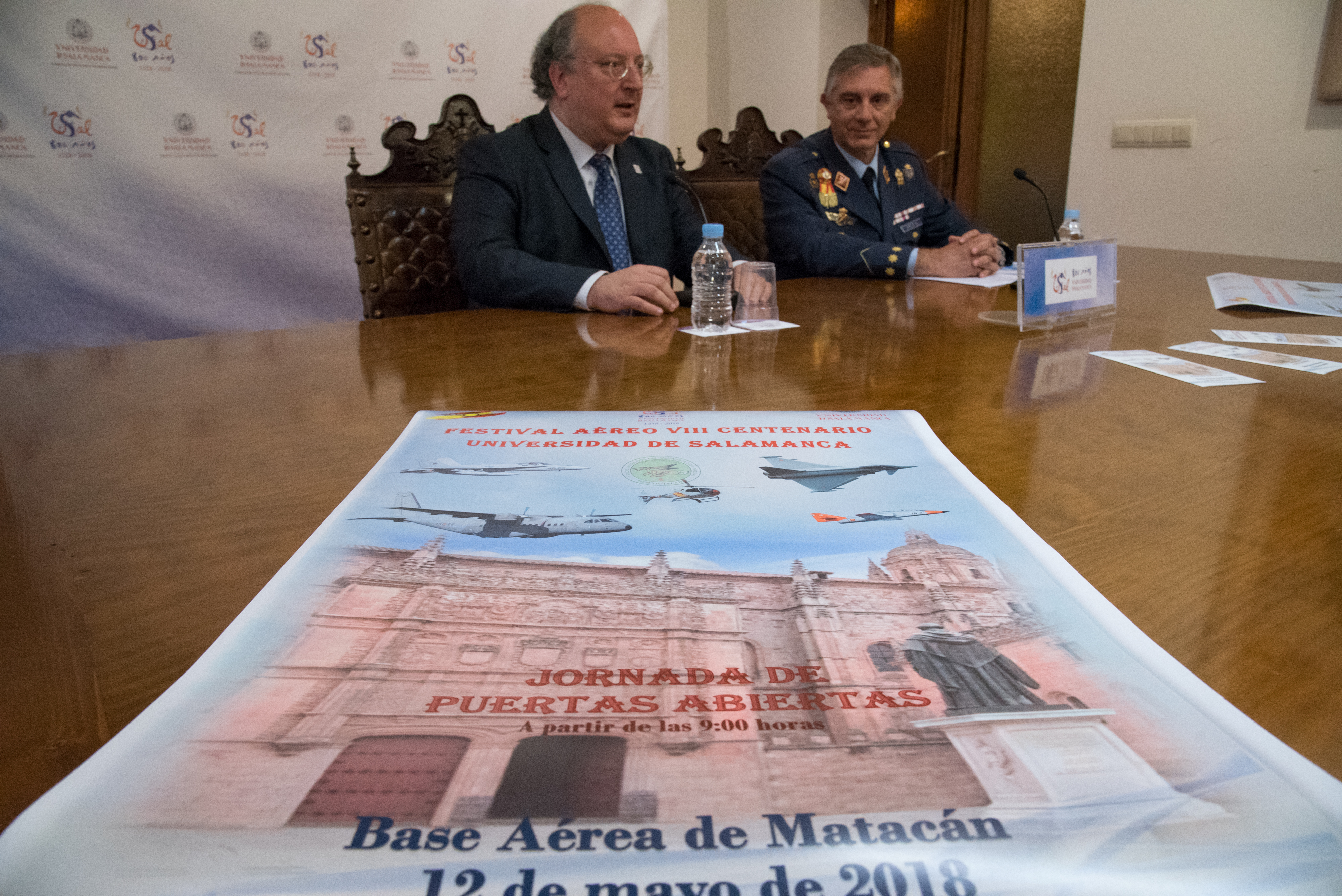 La Base Aérea de Matacán acogerá una exhibición aérea como homenaje a los ocho siglos de historia de la Universidad de Salamanca