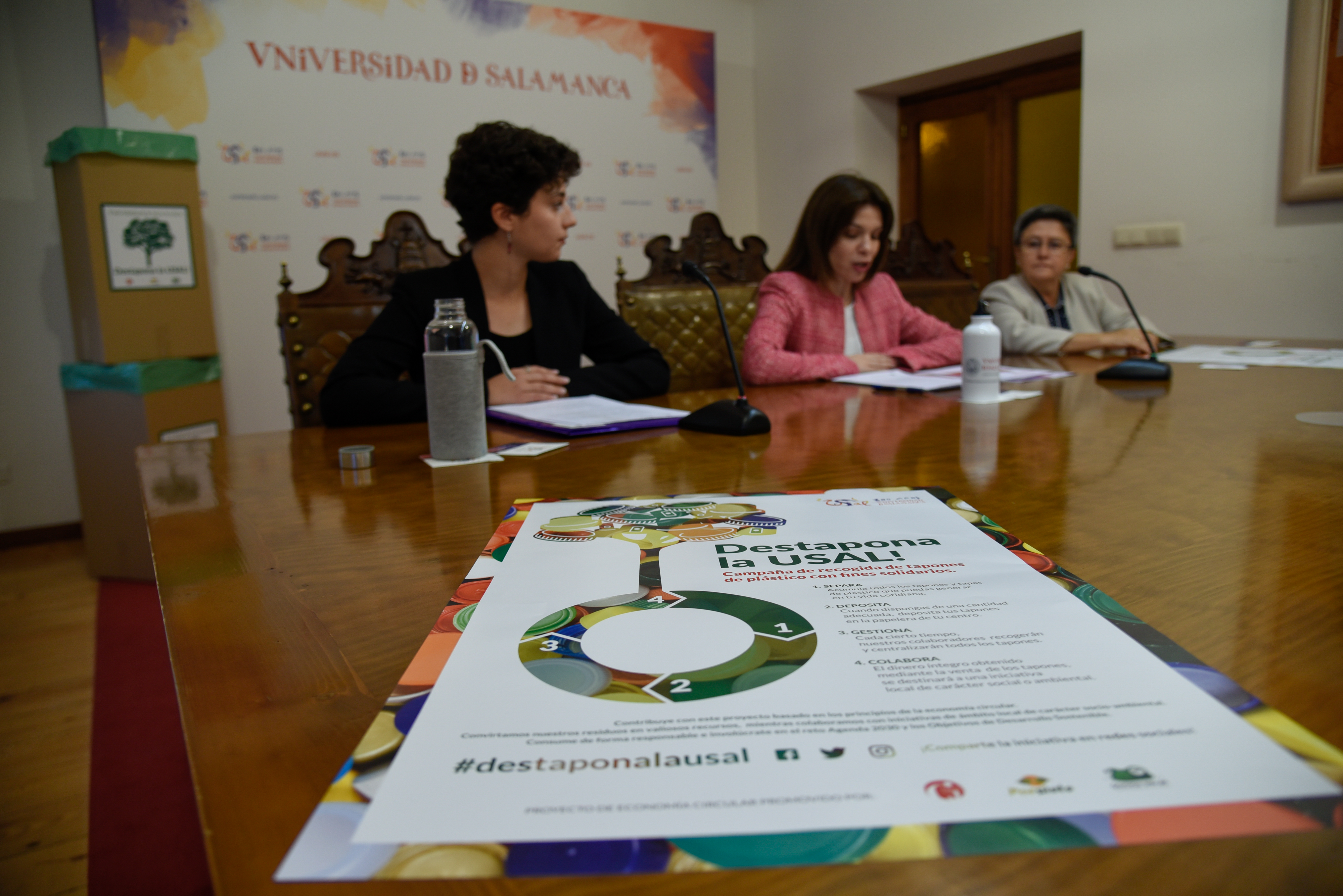 La Universidad de Salamanca impulsa una campaña permanente de recogida solidaria de tapones con motivo del Día Mundial del Medio Ambiente