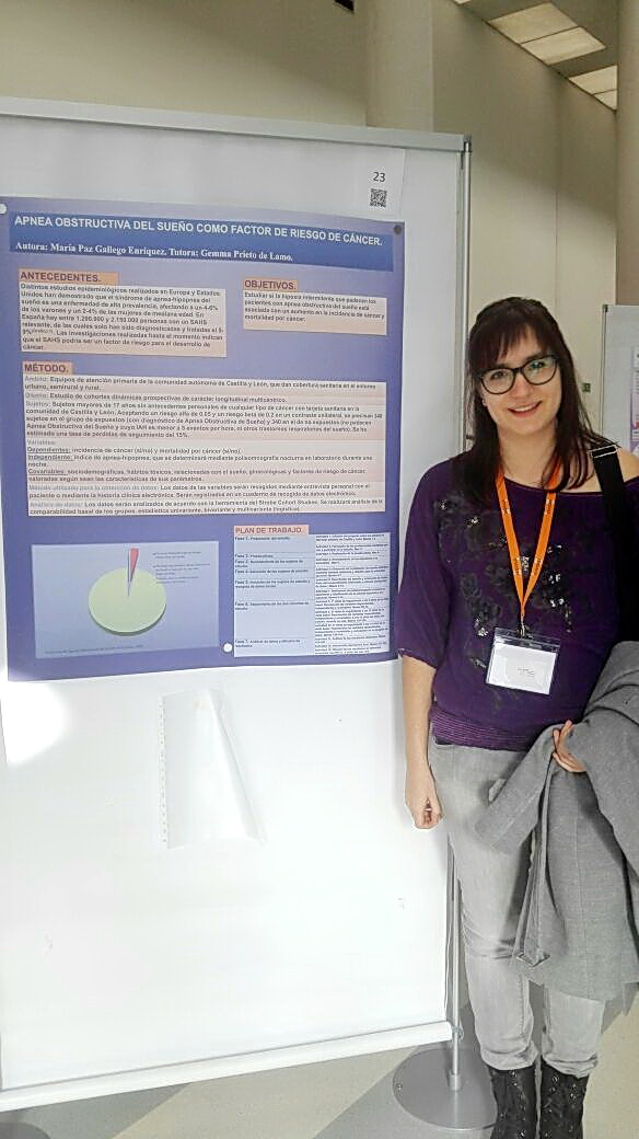 Mª Paz Gallego Enríquez, de la Universidad de Salamanca, recibe el primer premio al mejor proyecto de investigación en el ‘XVIII Encuentro Internacional de Investigación en Cuidados de Salud’