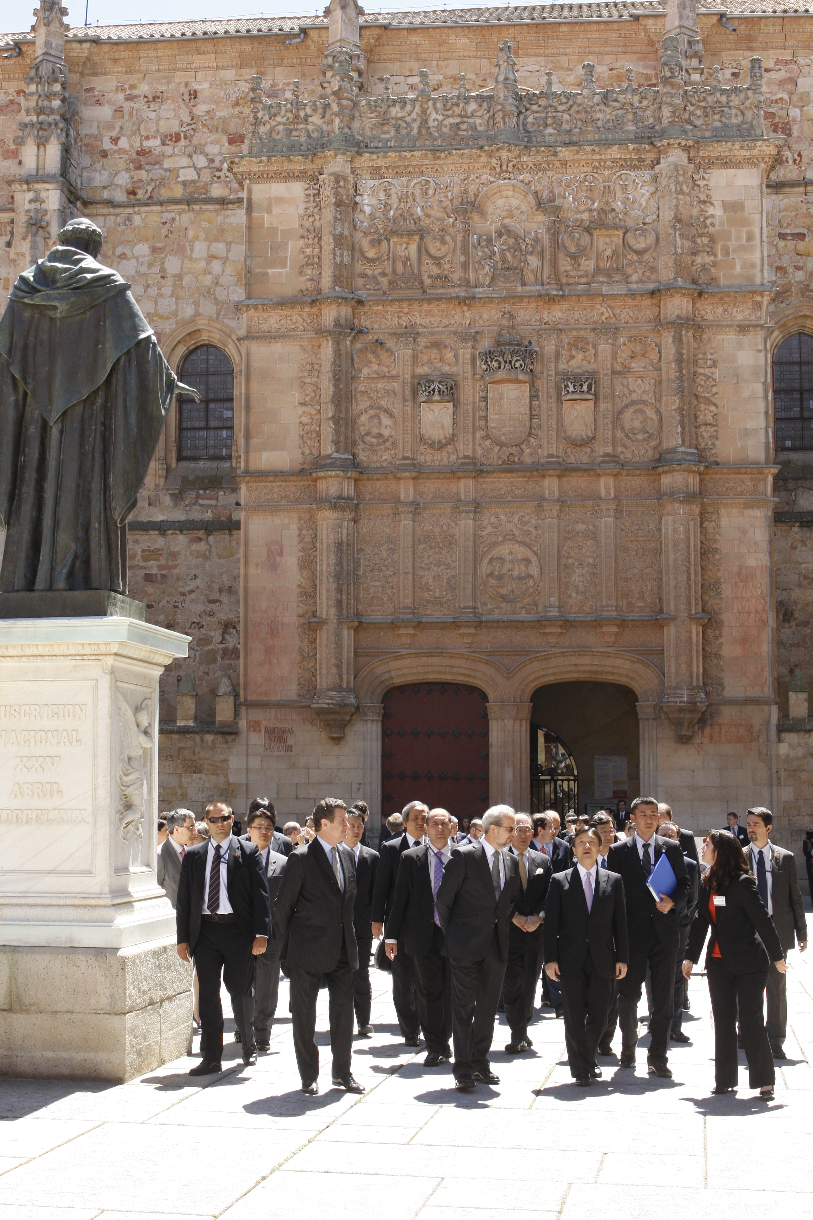 Visita de Su Alteza Imperial el Príncipe Heredero de Japón a la Universidad de Salamanca