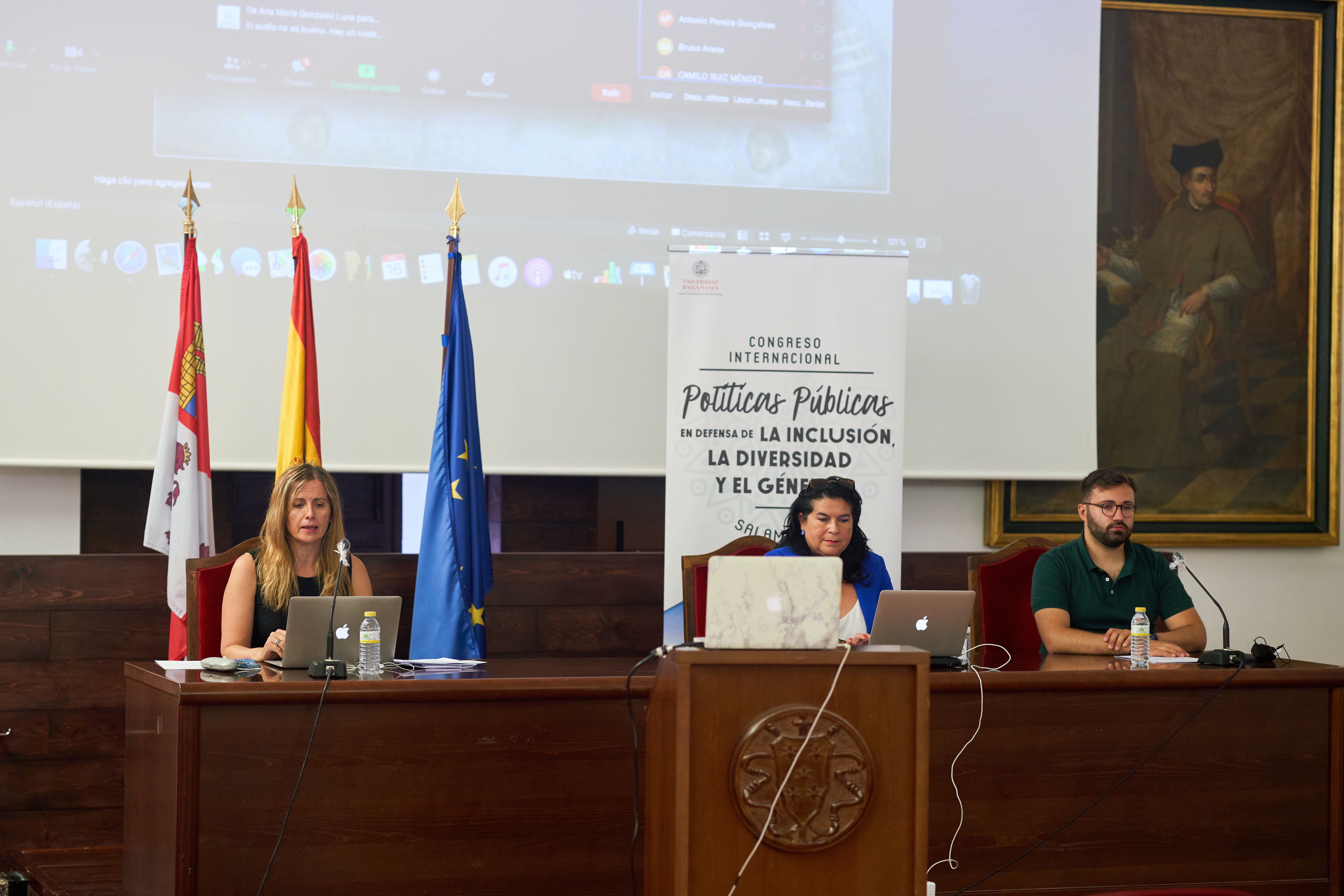 La secretaria de Estado de Migraciones, Hana Jalloul Muro, imparte la conferencia inaugural del III Congreso Internacional Políticas Públicas en defensa de la Inclusión, la Diversidad y el Género de la Universidad de Salamanca
