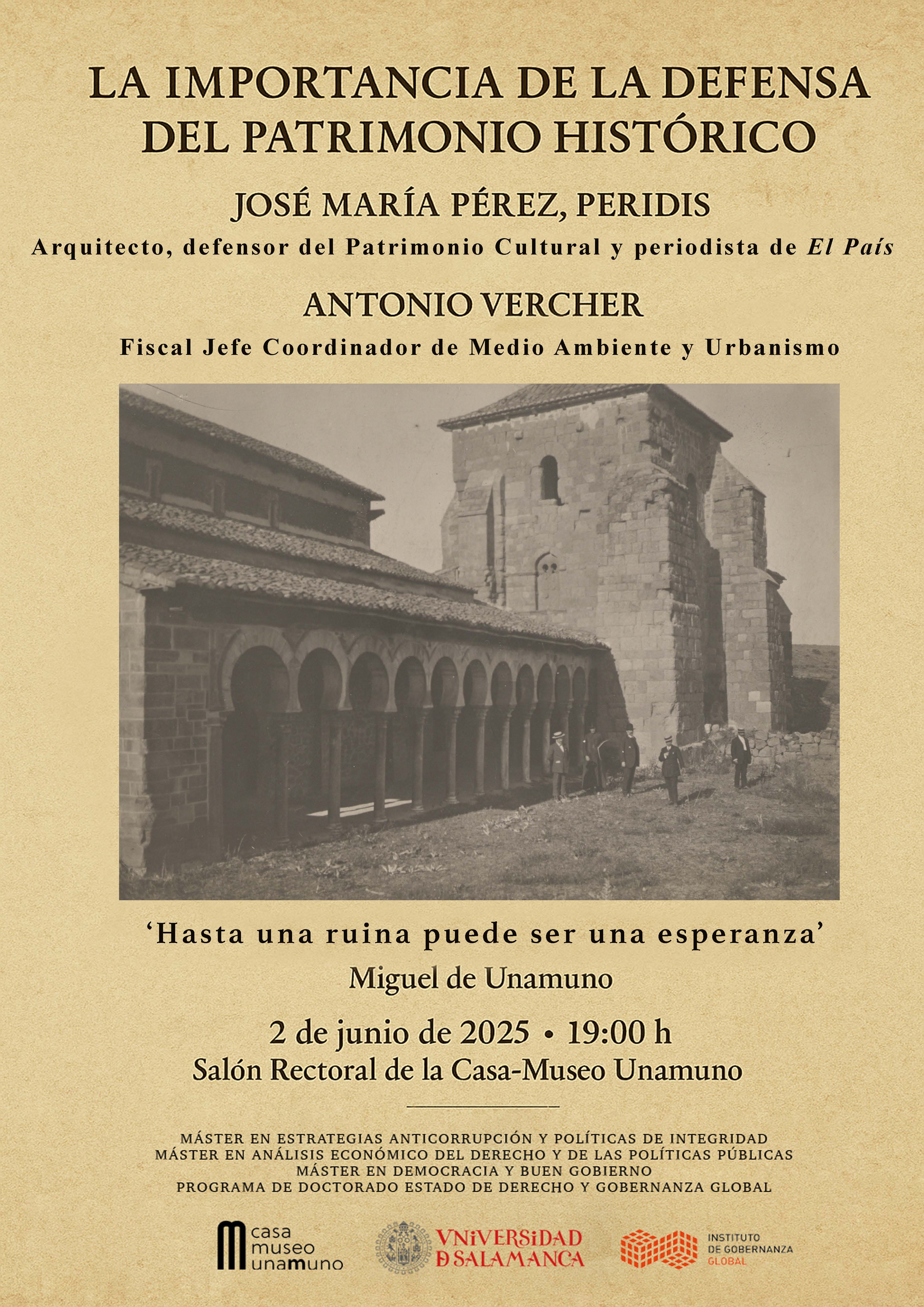 El arquitecto y dibujante ‘Peridis’ clausura tres másteres y un programa de doctorado de la Universidad de Salamanca