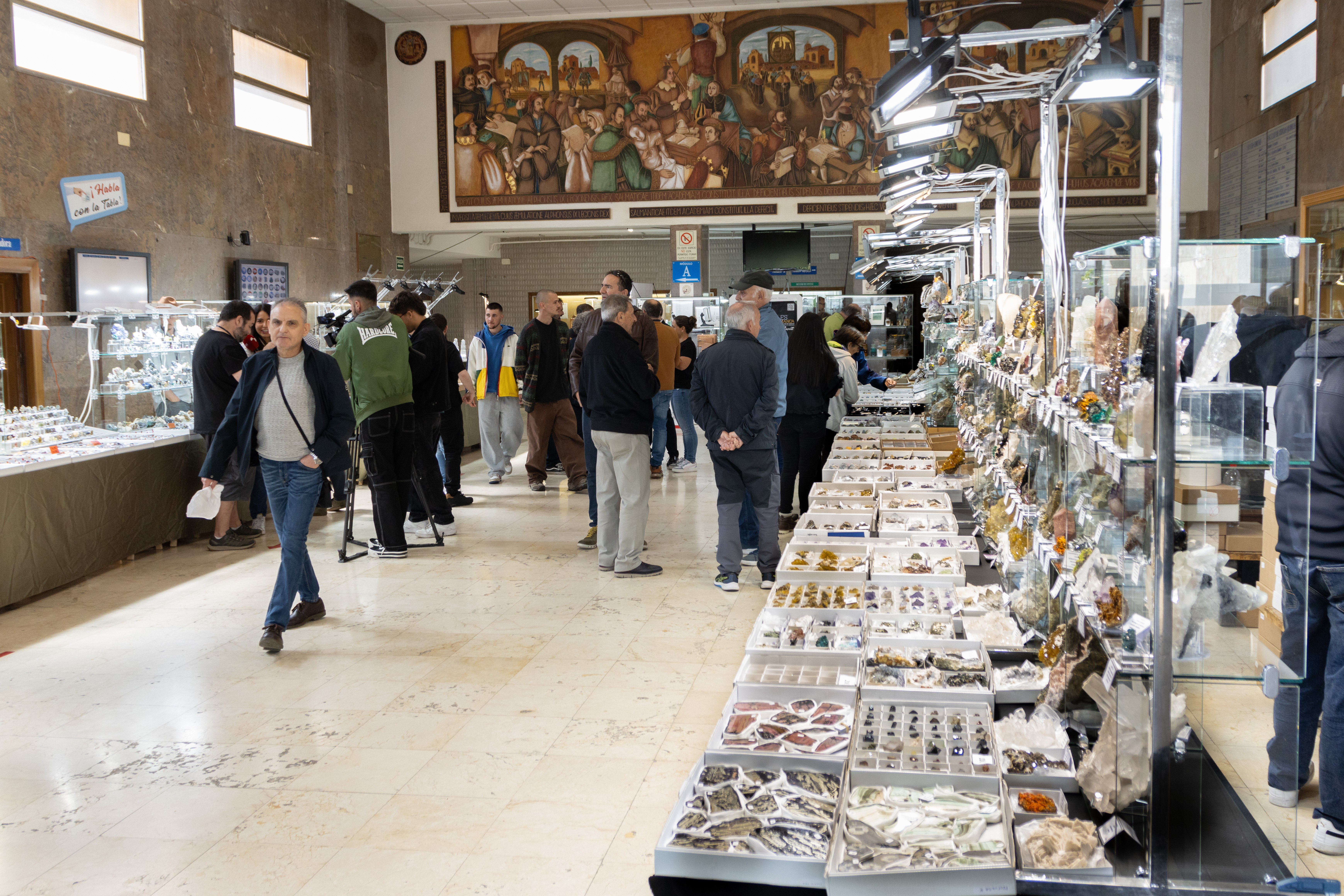 Catorce expositores de España y Portugal participan en la novena Feria de Minerales organizada por la Facultad de Ciencias