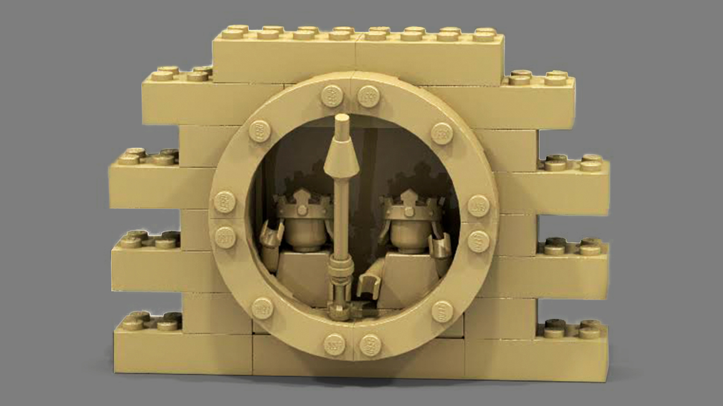 Comienza la reproducción a escala de la fachada del Edificio de las Escuelas Mayores con piezas de LEGO