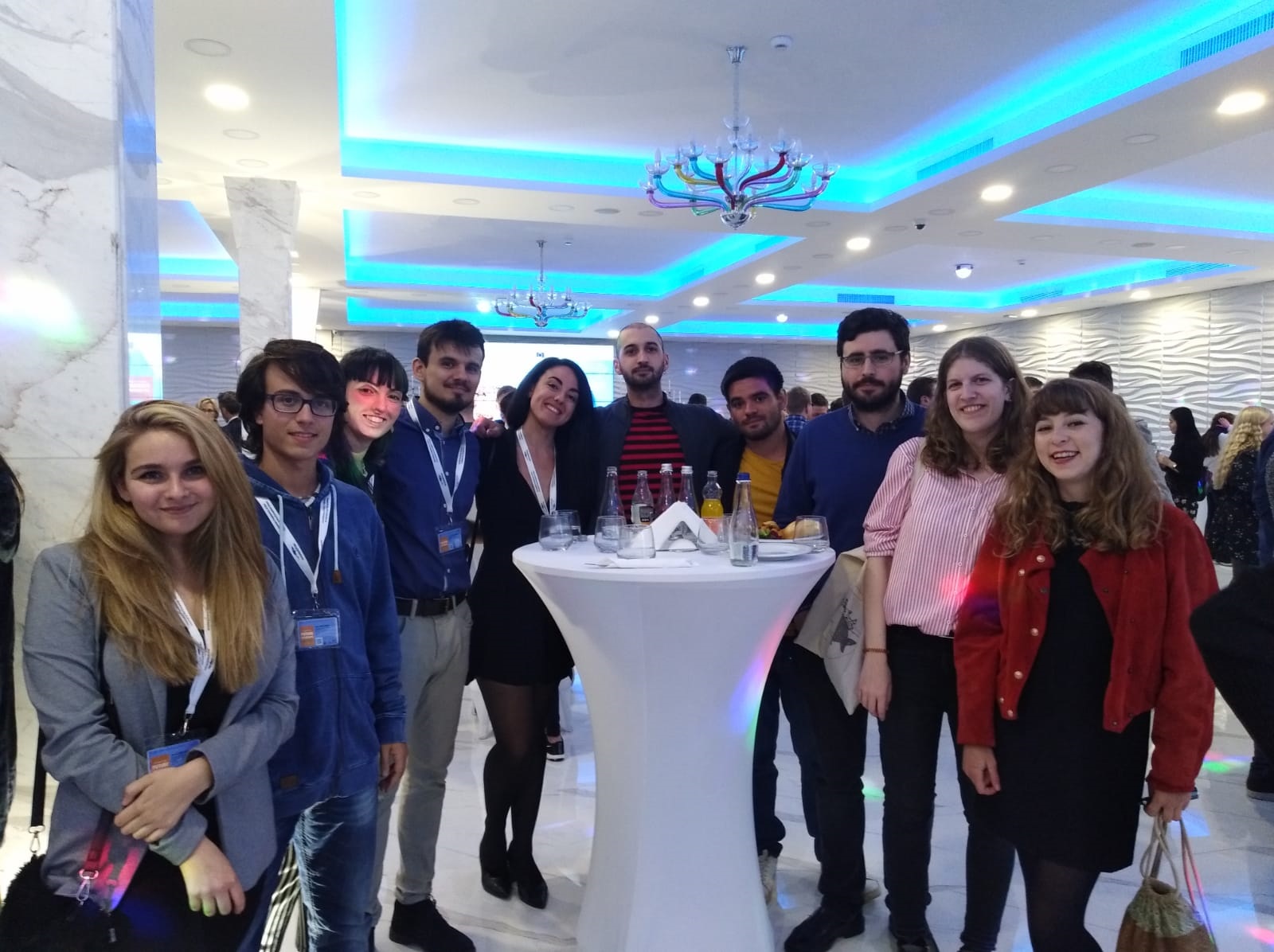 La estudiante de la Universidad de Salamanca Isabel Otero participa en una reunión de jóvenes organizada por la Unión Europea en Sibiu (Rumanía)