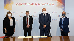 Firma de acuerdo de colaboración USAL y ENUSA