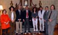 Recepción del rector de la Universidad de Salamanca al rector de la universidad de portuguesa de Beira Interior