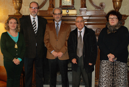 Visita de los presidentes de la ACYLE y de la Fundación Gutenberg de Argentina