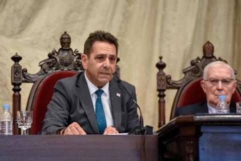 José Luis Herrero, en el Paraninfo