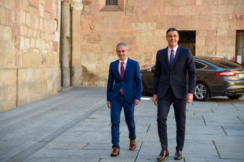 Ricardo Rivero y Pedro Sánchez