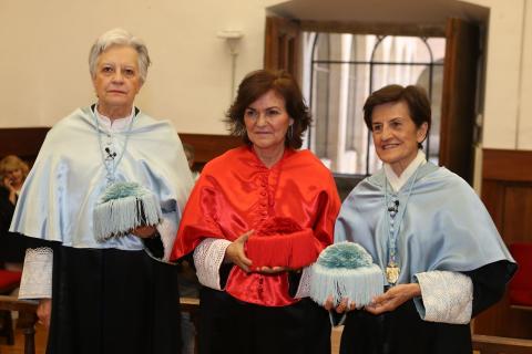 La Universidad de Salamanca inviste como doctoras honoris causa a las filósofas Victoria Camps Cervera y Adela Cortina